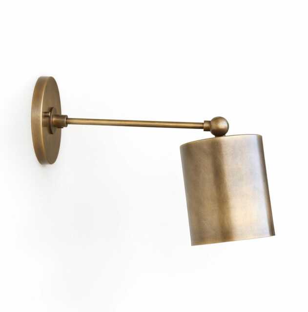 Brass Wall Sconce Light With, Modern Brass Light, Mid Century Wall Sconce Ul Listed. No.0479 - image 1