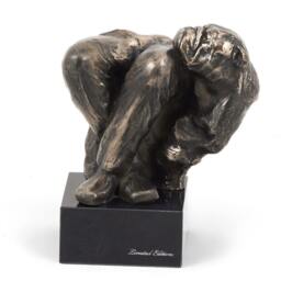 Bulldog - On Knee, Dog Marble Statue, Limited Edition, Artdog. Made Of Cold Cast Bronze. Solid, Perfect Gift. Limited Edition - thumbnail 2