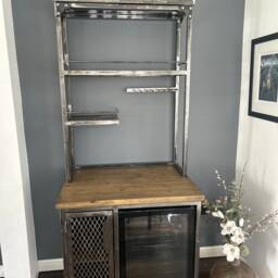 Industrial Home Bar Unit With Fridge Side - thumbnail 2