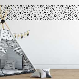 Colorful Abstract Shapes Wall Stickers Modern Nursery Decor - thumbnail 3