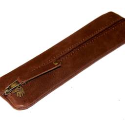 Leather Pencil Case Lifetime Quality Robust Genuine Case - thumbnail 3