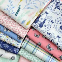Farmhouse Nursery Fitted Crib Sheet Navy Blue Toile Damask - thumbnail 3
