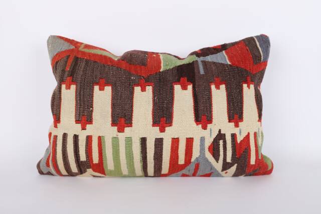 16x24 Striped Kilim Pillow Cover Vintage Turkish Throw - image 1
