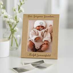 Personalised New Grandchild Photo Frame - Granddaughter & Grandson Frame, Grandparents Gift - thumbnail 2