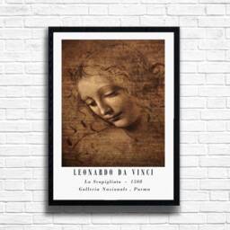 La Scapigliata Print Leonardo Da Vinci Fine Art Reproduction - thumbnail 1