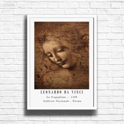 La Scapigliata Print Leonardo Da Vinci Fine Art Reproduction - thumbnail 3