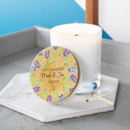 Engagement Candle Gift - Personalised Got Engaged Party She Said Yes Happy Present - thumbnail 3