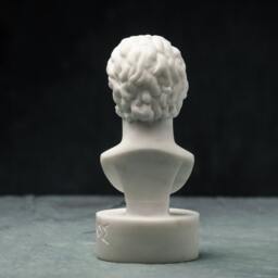 Marble Bust Of Alexander The Great Statue Carved Greek Marble Artist Sculpture - thumbnail 3