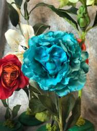 "Alice in Wonderland - Non Talking Flowers ""Blue Elder" - thumbnail 1
