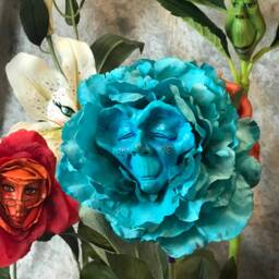 "Alice in Wonderland - Non Talking Flowers ""Blue Elder" - thumbnail 2