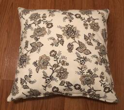 Brown & Black Floral Pillow Cover - thumbnail 1