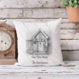 Home Sweet Cushion, First Gift, Gift For Home Owners, New Couple, Anniversary New - thumbnail 2