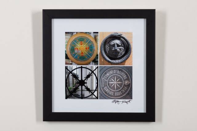 Framed Photographic Print - Circular Grid Bologna, Italy