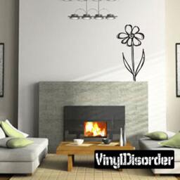 Flower Vinyl Wall Decal Or Car Sticker - Mv004Et - thumbnail 1