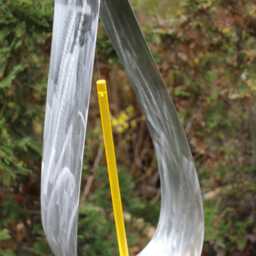 Sun Catcher Steel Candle Granite Stone Column 77 cm Fluorescent Acrylic Glass Sculpture En M??tal Metal Art Stol Escultura - thumbnail 3