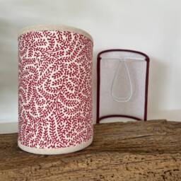 Soane Coral Pink - Handmade, Candle Clip Half Shield Lampshade For Wall Lights - thumbnail 3