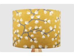 Modern Yellow Grey Lampshade Table Floor Lamp/Ceiling Pendant Small Medium Large 15cm 20cm 25cm 30cm 35cm 40cm UK Fabric Drum Light Shade