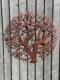 Tree Of Life Bronze With A Black Touch Wall Art For Outdoors & Indoors 60cm - thumbnail 1