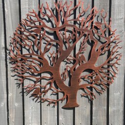 Tree Of Life Bronze With A Black Touch Wall Art For Outdoors & Indoors 60cm - thumbnail 2