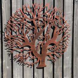 Tree Of Life Bronze With A Black Touch Wall Art For Outdoors & Indoors 60cm - thumbnail 3
