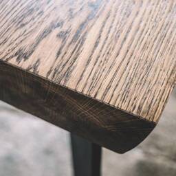 Handmade Oak Industrial Dining Table Custom Size Available - thumbnail 3