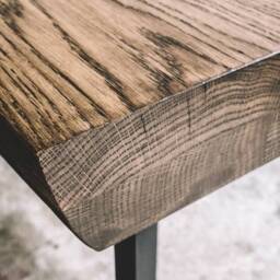Handmade Oak Industrial Dining Table Custom Size Available - thumbnail 2