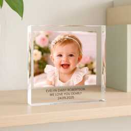 Personalised Photo Block, Freestanding Gift, Custom Family Print, Print Frame, Mother's Day Gift - thumbnail 2