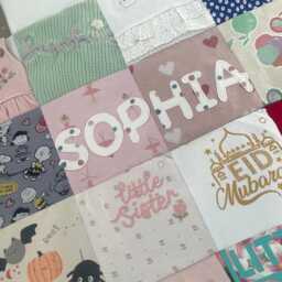 Personalised Pram Size Keepsake Quilt Memory Blanket - Made From Baby Clothes Or Sentimental Clothing - thumbnail 4