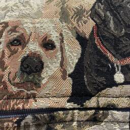 Handmade, Made To Order, Most Of Sizes Available, Cushion Cover Tapestry Dog Pattern - thumbnail 3