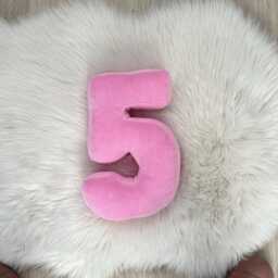 Velour Number Pillow Personalized Kid Room Decor - thumbnail 2