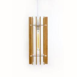 Hanging Lamp # 2 Solid Oak & Acrylic Glass - thumbnail 3