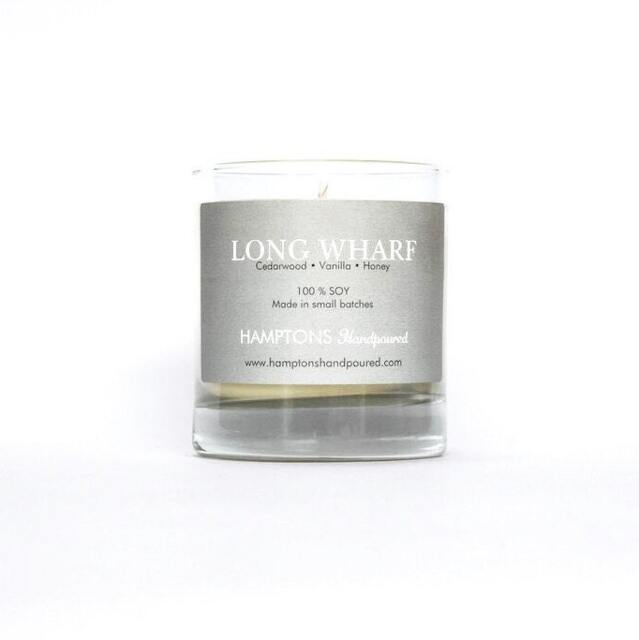 Long Wharf 8 Oz. Tumbler Cedarwood Vanilla Honey Hamptons Handpoured Signature Village Series 100% Soy Candle Hand Poured - image 1