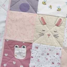 King Size Memory Quilt Made From Baby Clothes, Professionally Keepsake Blanket, Handmade Family Heirloom - thumbnail 3