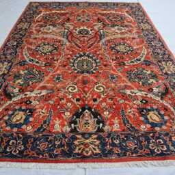 7x10 Ft Afghan Kazak Pictorial Rug - Brand New Luxury Rug, Medallion Geometric Area Carpet For Living Room - thumbnail 2