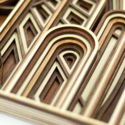 "Layered 3D Wood Art - ""The Cathedral" - thumbnail 3