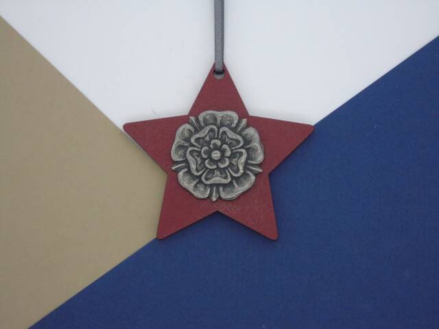 Tudor Rose Christmas Decoration - Ornament Gift History Lover Charm Buff - image 1