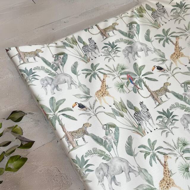 Safari Baby Changing Mat, Jungle Changing Mat, Wedge Animal Change Safari Mat - image 1