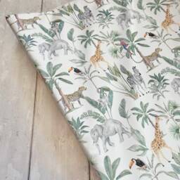 Safari Baby Changing Mat, Jungle Changing Mat, Wedge Animal Change Safari Mat - thumbnail 2