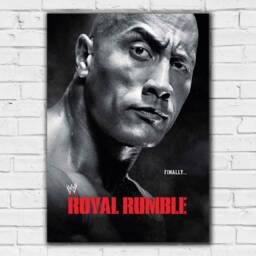 Wwe Print - The Rock Royal Rumble Poster Wrestling Wall Art - thumbnail 2