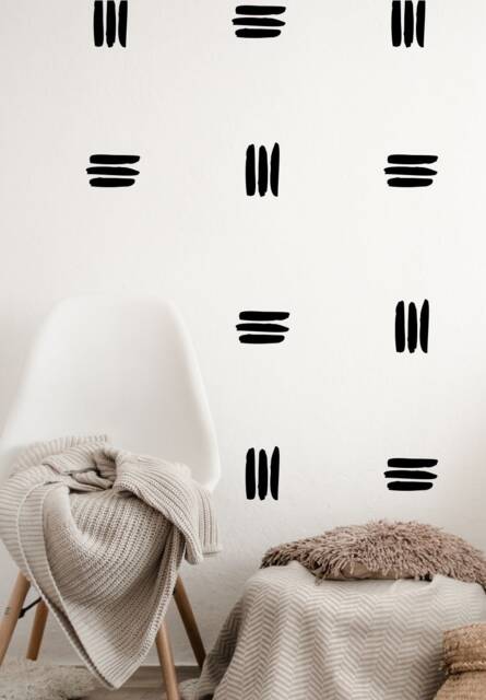 Sale Triple Line Vinyl Wall Decals, Modern Art - image 1