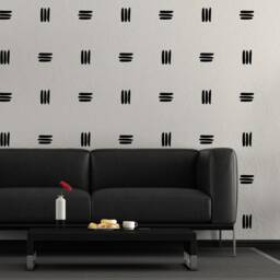 Sale Triple Line Vinyl Wall Decals, Modern Art - thumbnail 2