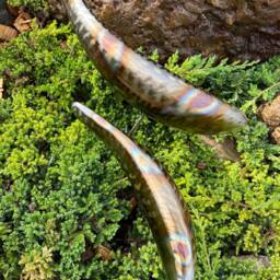 Koi Sculpture Stainless Steel Garden Fish Handmade Welded Metal Patina Outdoor Zen Garden Art Decor Lawn - thumbnail 3