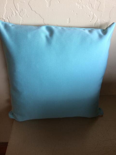 Sunbrella Pillow Cover. Canvas Glacier Fabric. Outdoor . Accent Throw .sofa , Cushion Cover Sham - image 1