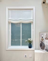 40 Colors, 100% Linen Custom Soft Roman Shades With Chain Mechanism, Relaxed Shade With Multiple Scallops, Window Treatment, Roman Blinds