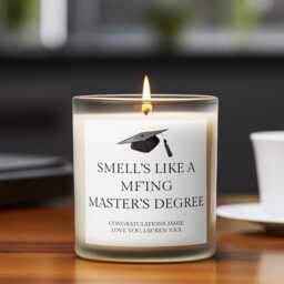 Master's Degree Gift, Graduation Candle, College Grad Funny Gift For Sister, Candles, Best Friend Graduation, Congrats - thumbnail 3