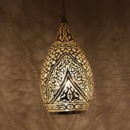 Handmade Oriental Brass Lamp, Moroccan Pendant Light, Hanging Gold Lampshade, Home Decor Lighting & Ceiling Light - thumbnail 2