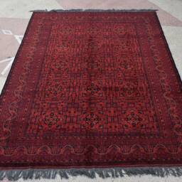Custom Size Rugs, Discounted Price, Large Afghan Turkmen 100% Wool Kunduz Traditional Handmade Bokhara Pattern, Turkoman Oriental Rug, Rugs - thumbnail 2