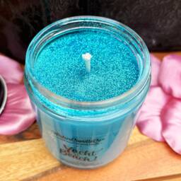 Yacht N' Beach 8Oz Candle With Free Pin Inside - Nautical New England Coastal Decor Green Clover & Aloe Resort Lobby - thumbnail 2