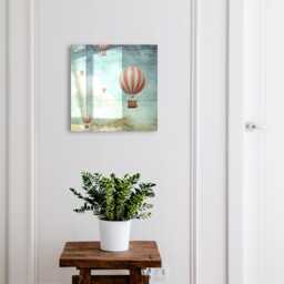 Air Dreams Key Cabinet For Home, Blue Industrial Box, Surrealistic Art, Dreamers & Adventurers