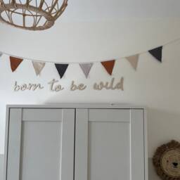 Born To Be Wild Wooden Wall Sign, Nursery Decor, Photo Prop - thumbnail 3
